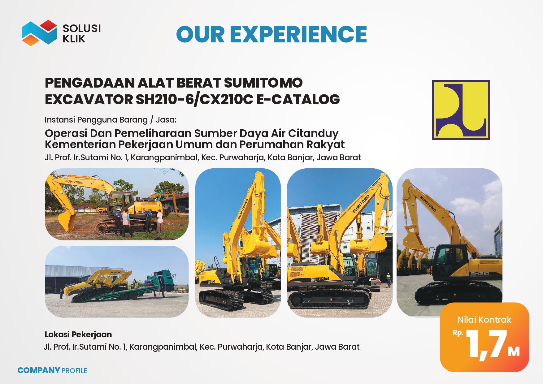 Pengadaan Pemerintah, Ekatalog, LKPP, Excavator