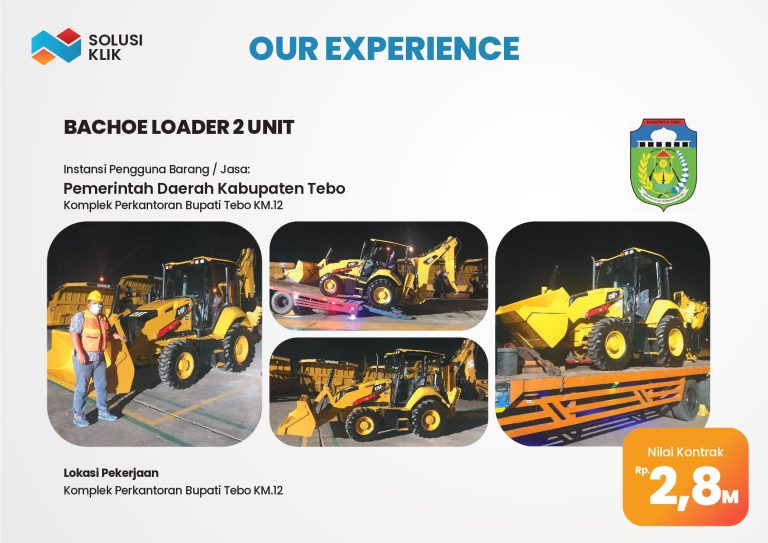 pengadaan, backhoe, alat berat, solusi klik, ekatalog