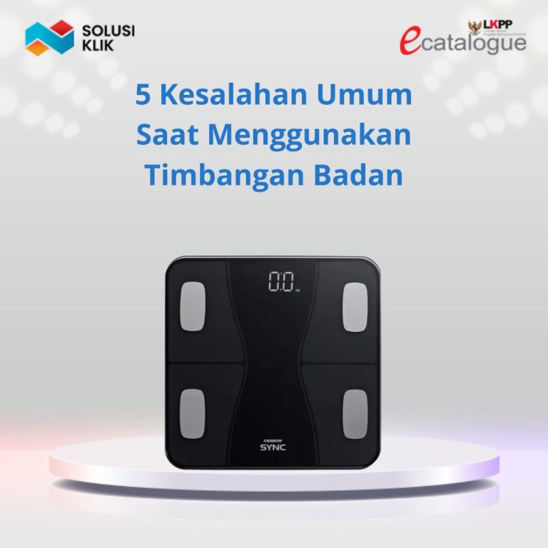 5 Kesalahan Umum Saat Menggunakan Timbangan Badan