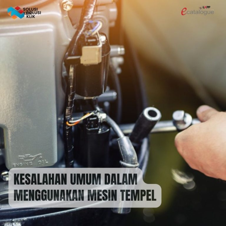 kesalahan menggunakan mesin tempel