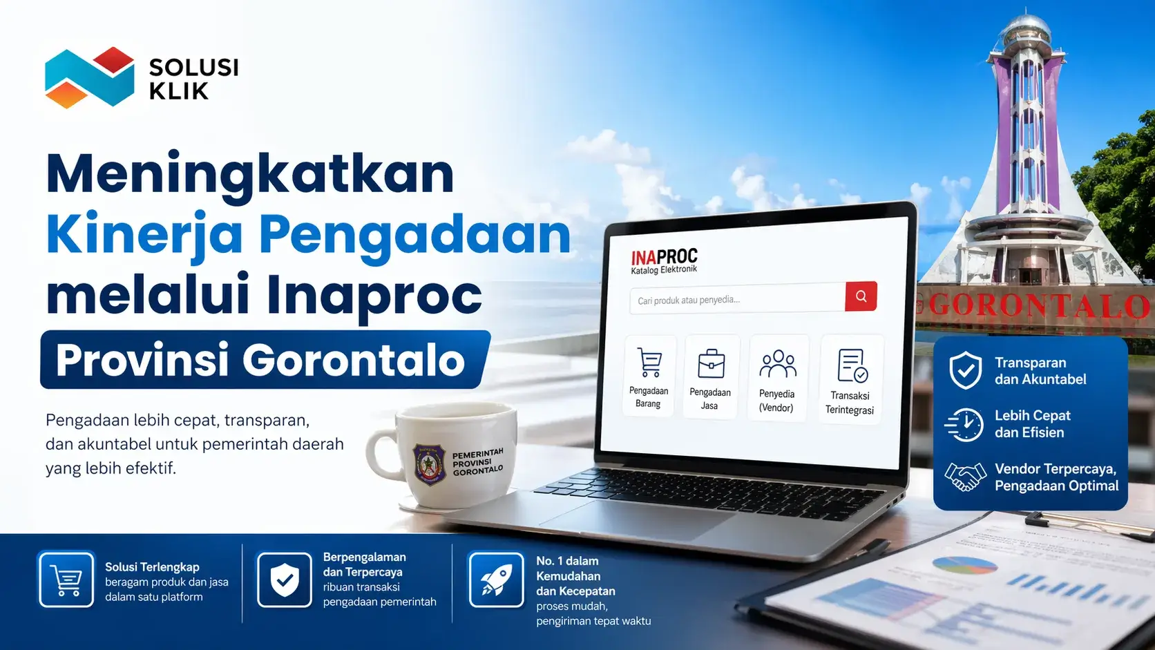 Inaproc Kabupaten Boalemo untuk pengadaan digital pemerintah bersama Solusi Klik
