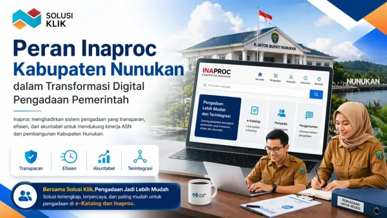 sistem Inaproc Kabupaten Nunukan untuk pengadaan barang dan jasa pemerintah daerah