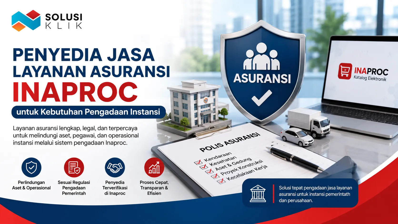 Ilustrasi gambar penyedia jasa layanan asuransi Inaproc untuk kebutuhan pengadaan instansi