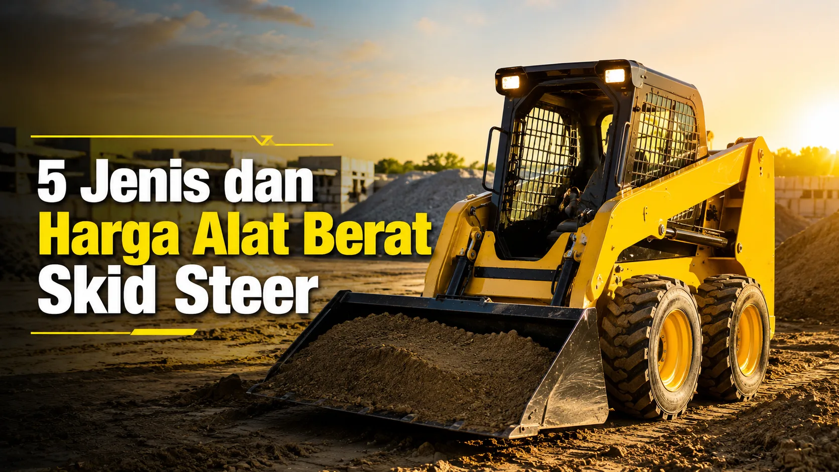 Harga Alat Berat Skid Steer loader untuk proyek konstruksi modern