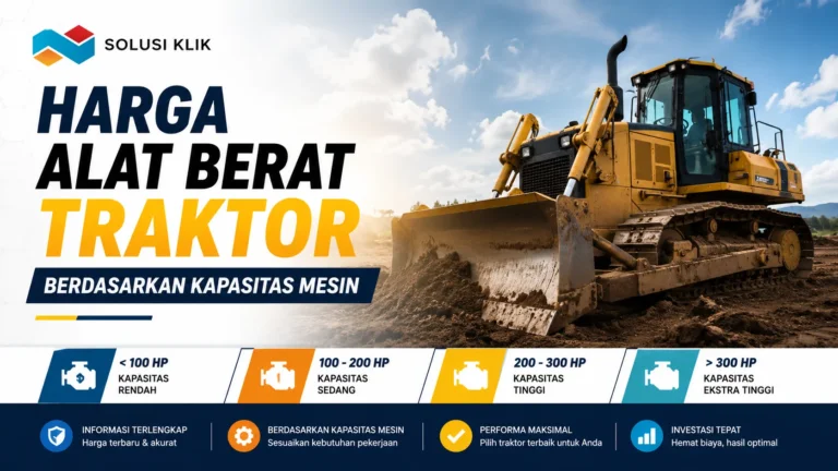 Informasi Harga Alat Berat Traktor