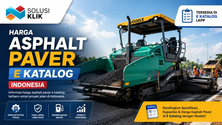 Harga asphalt paver e katalog untuk proyek pembangunan jalan