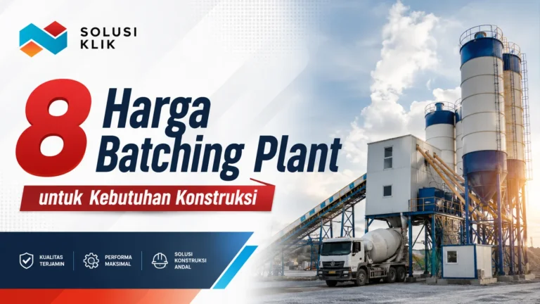 Harga batching plant untuk kebutuhan konstruksi proyek skala besar
