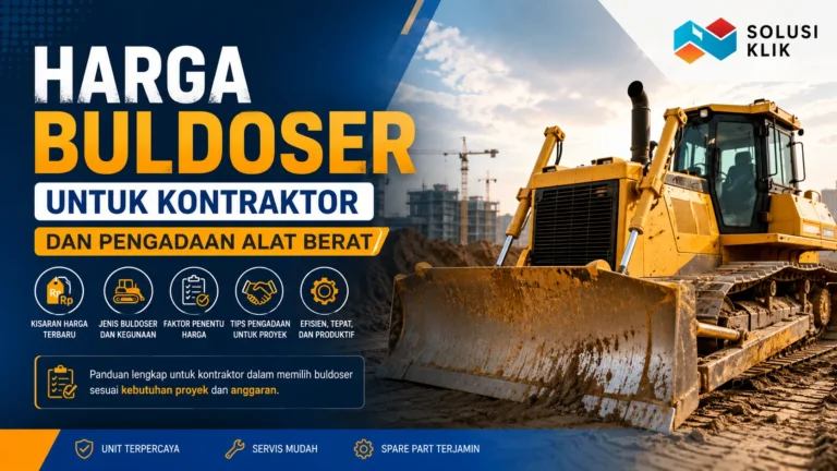 Harga buldoser untuk kontraktor dan pengadaan alat berat proyek konstruksi
