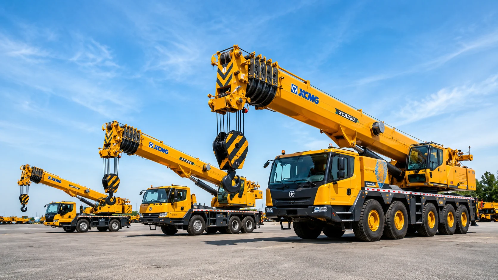 Harga crane mobile berbagai ukuran untuk proyek konstruksi dan industri