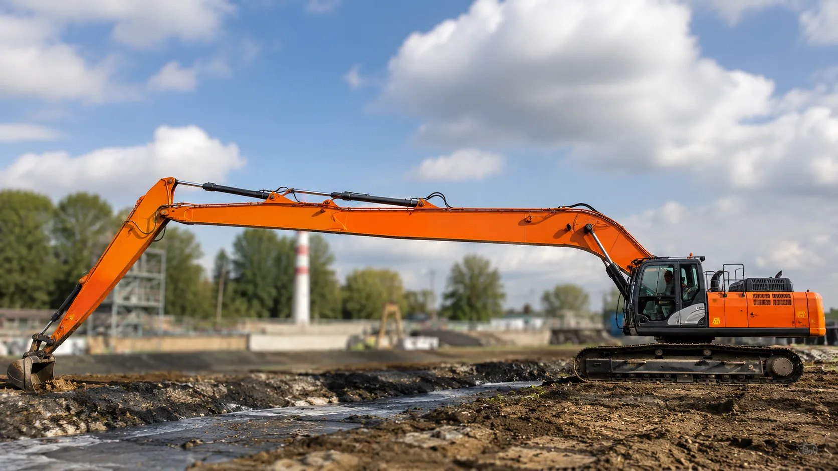 Harga ekskavator long arm e katalog untuk pekerjaan pengerukan dan drainase