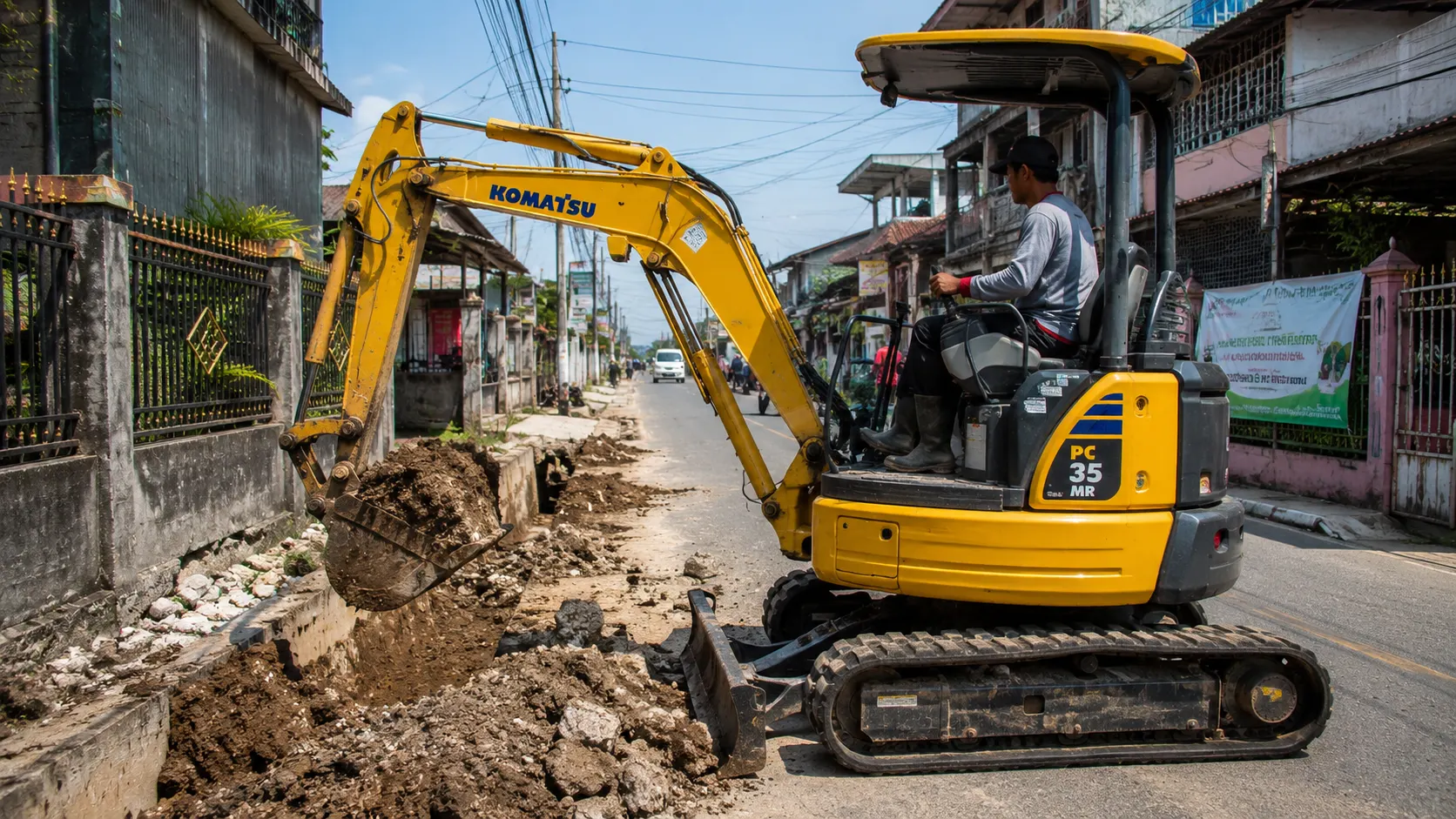 Harga ekskavator mini compact untuk proyek utilitas dan pemukiman