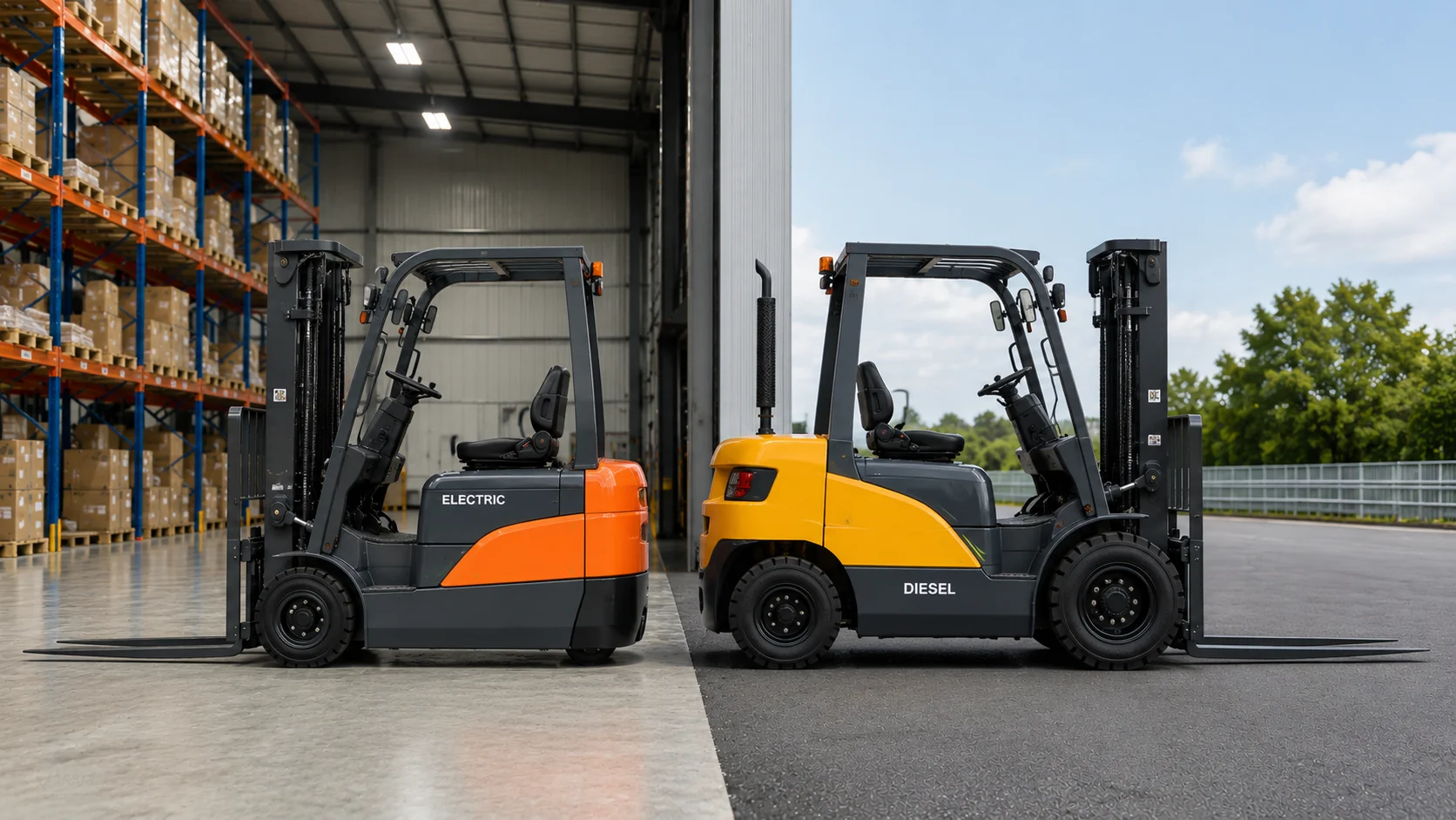 Harga forklift garpu elektrik dan diesel untuk kebutuhan indoor dan outdoor