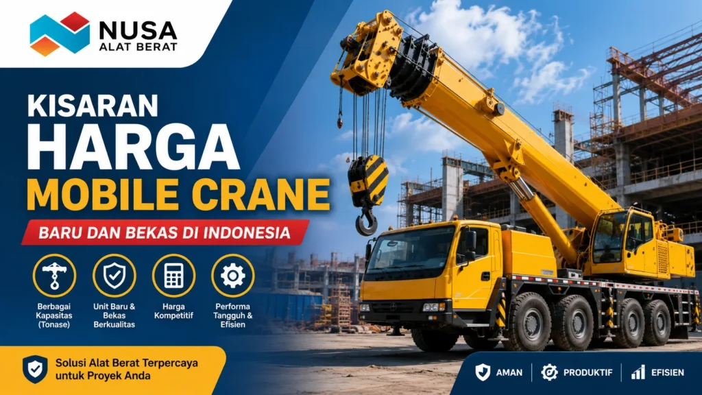 Harga mobile crane terbaru untuk kebutuhan proyek gedung dan industri