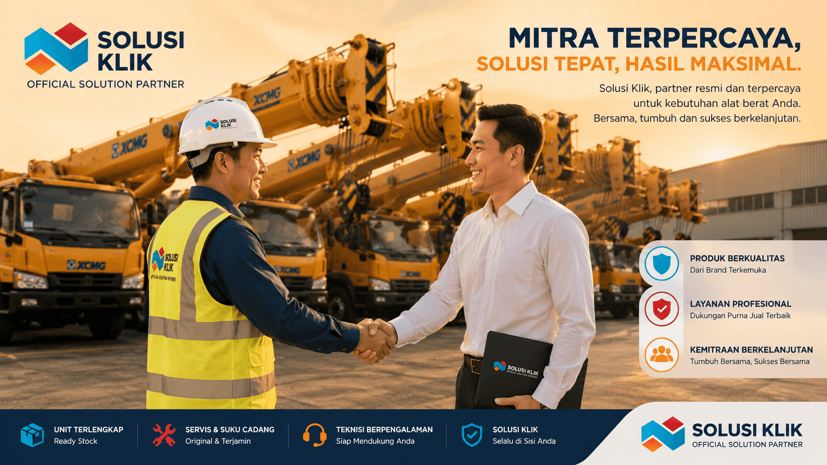 Pengadaan mobile crane profesional bersama vendor resmi Solusi Klik