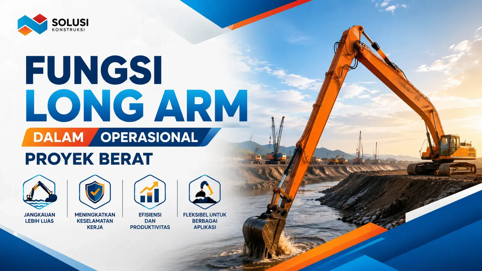 Pengadaan alat berat long arm e katalog untuk proyek konstruksi