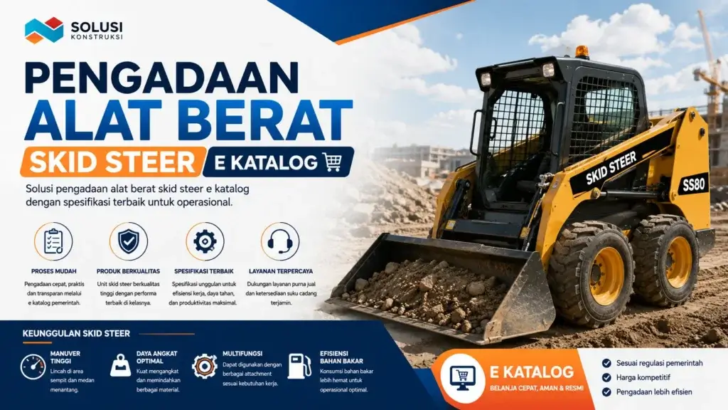 Pengadaan alat berat skid steer e katalog dengan spesifikasi terbaik untuk operasional proyek