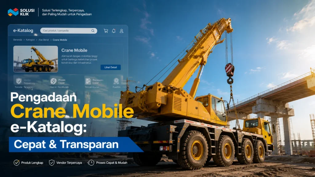 Pengadaan crane mobile e katalog cepat dan transparan untuk proyek konstruksi modern