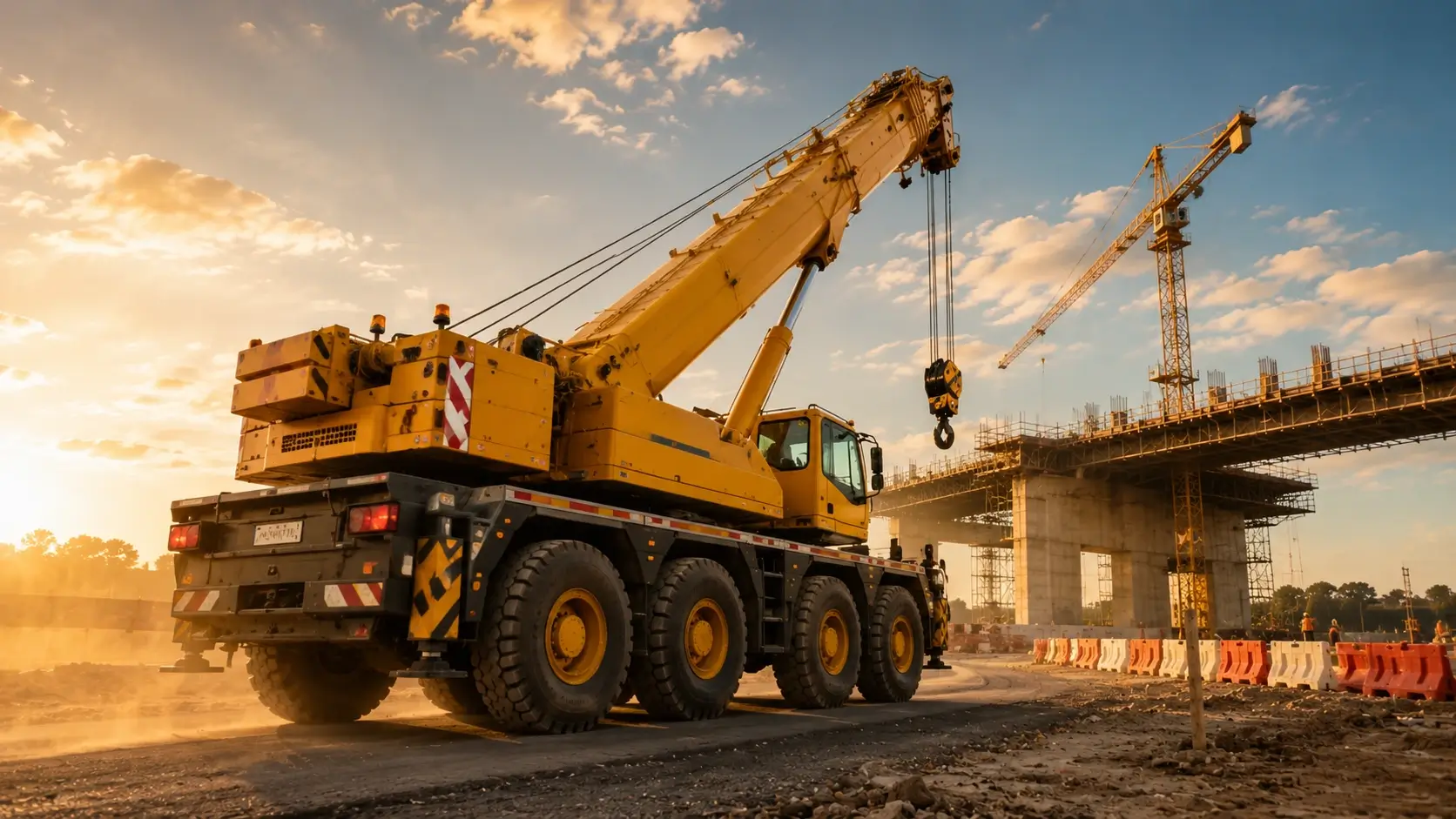 Pengadaan crane mobile e katalog untuk proyek jembatan dan infrastruktur modern