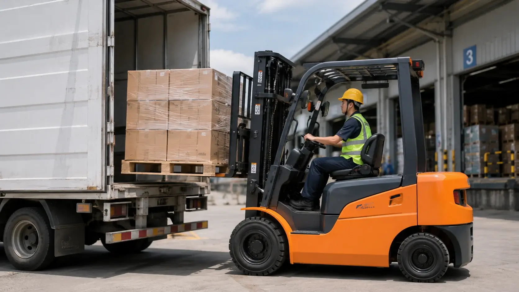 Pengadaan forklift e Katalog untuk aktivitas bongkar muat barang di gudang logistik