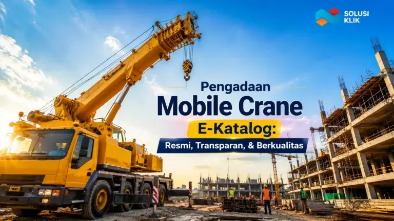 Pengadaan mobile crane e katalog dengan vendor terpercaya dan spesifikasi lengkap