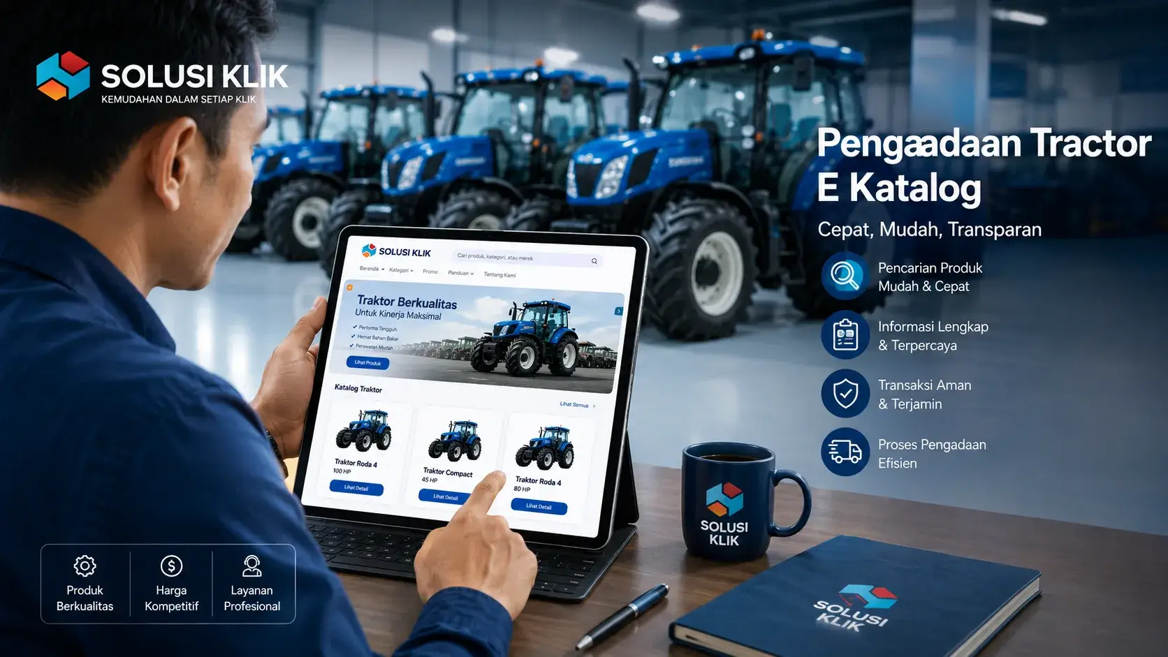 Pengadaan tractor e katalog online dengan sistem transaksi digital terpercaya