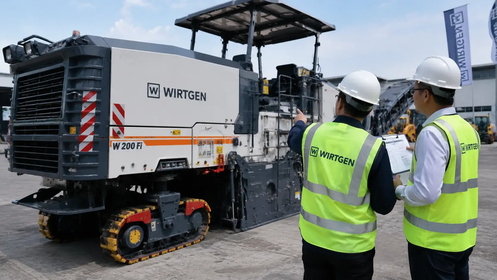 Proses pengadaan Wirtgen E-Katalog oleh tim proyek infrastruktur