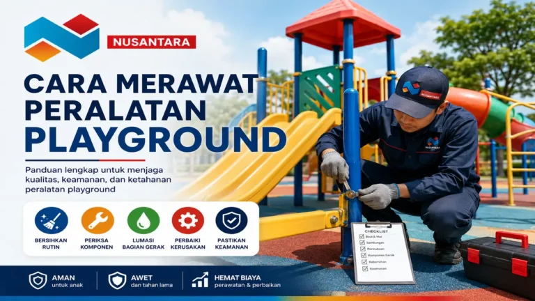 Cara merawat peralatan playground agar tetap aman, bersih, berkualitas, dan tahan lama melalui perawatan rutin.