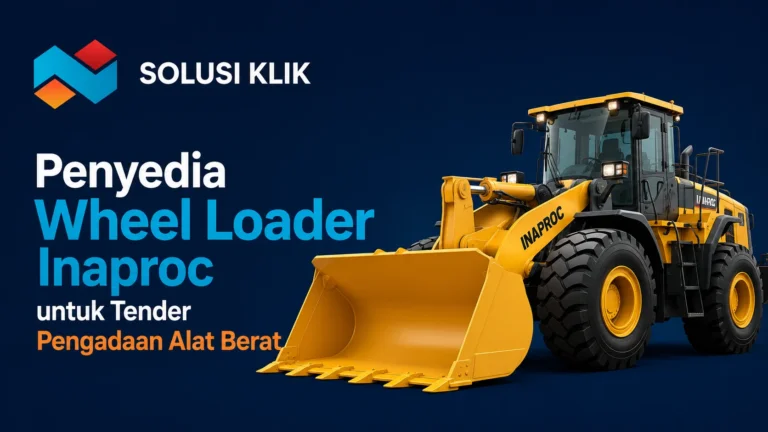 Penyedia Wheel Loader Inaproc untuk pengadaan alat berat pemerintah melalui e-Katalog.