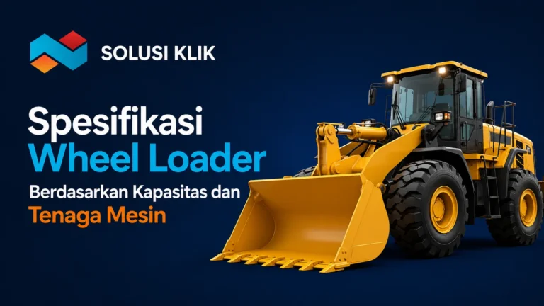 Spesifikasi Wheel Loader Berdasarkan Kapasitas dan Tenaga Mesin untuk kebutuhan proyek konstruksi.