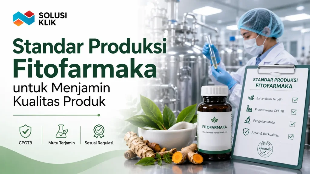 Standar Produksi Fitofarmaka untuk menjamin kualitas produk sesuai regulasi dan pengujian mutu