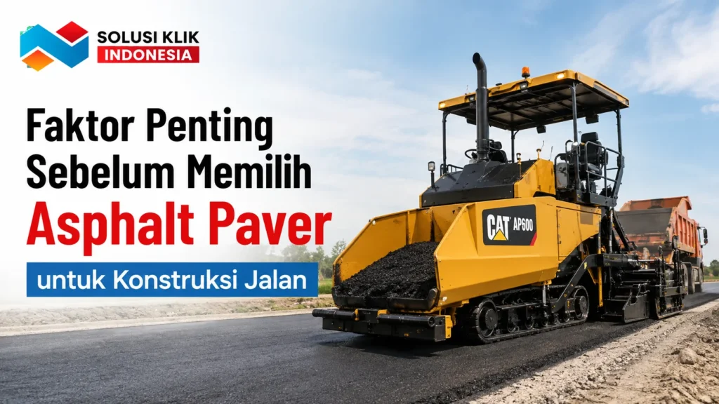 List barang e-katalog pemerintah untuk Asphalt Paver konstruksi jalan