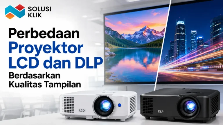 Penyedia jasa dan barang INAPROC untuk perbandingan proyektor LCD dan DLP berdasarkan kualitas tampilan.