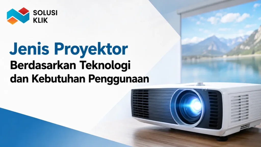 Perusahaan pengadaan barang dan jasa menyediakan berbagai jenis proyektor berdasarkan teknologi dan kebutuhan penggunaan.