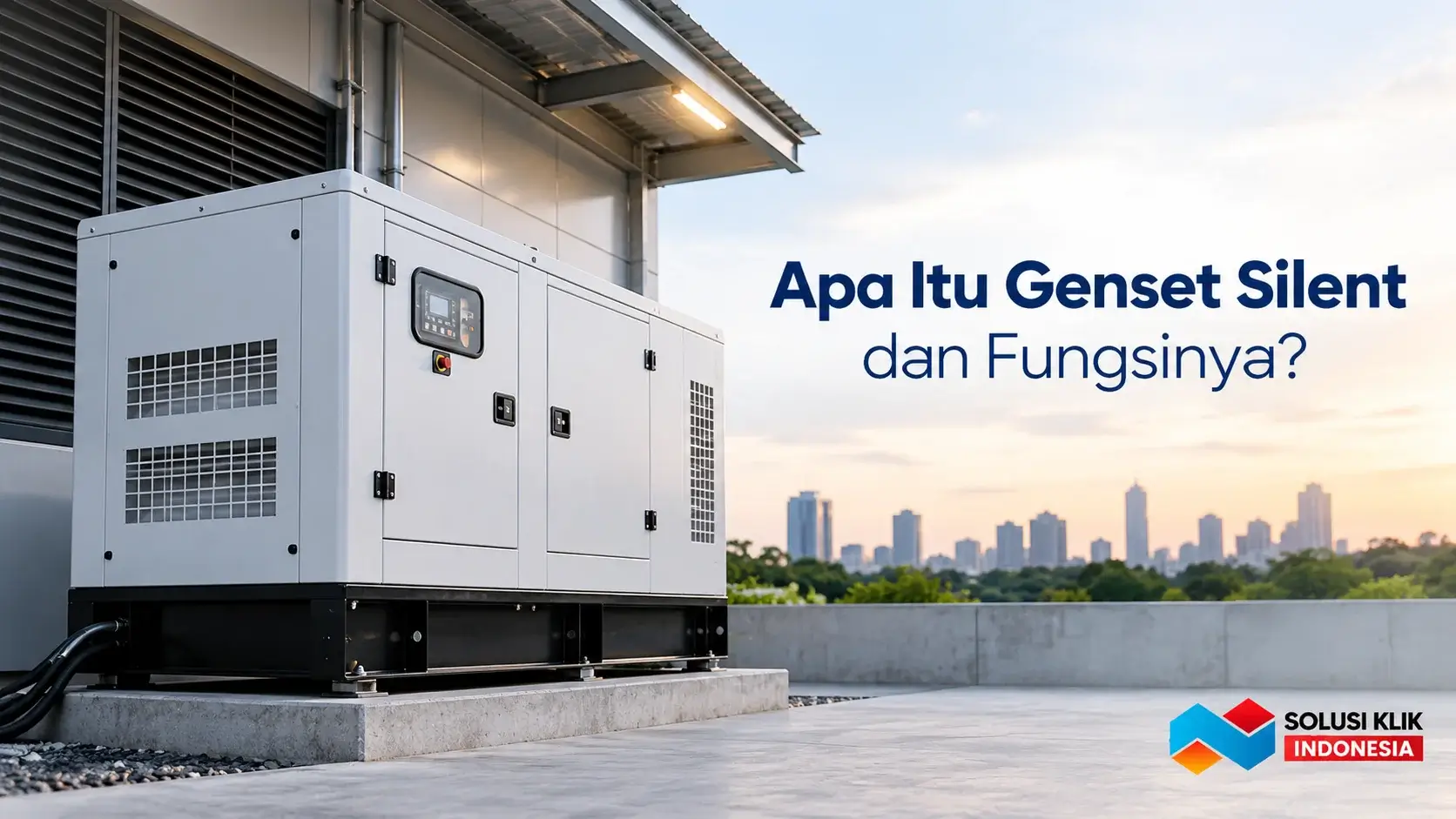 Genset silent untuk memahami fungsi dan penggunaannya