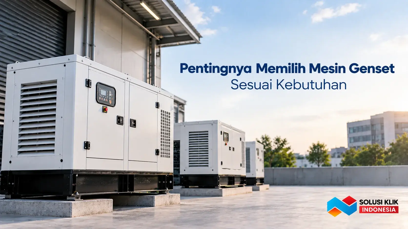 Memilih mesin genset sesuai kebutuhan operasional