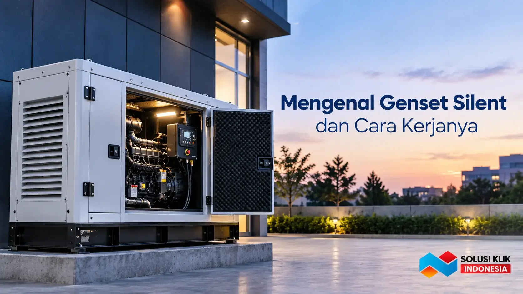 Genset silent dan cara kerjanya