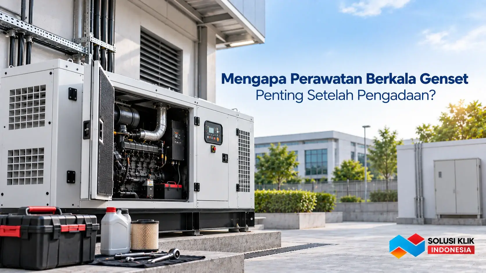 Perawatan berkala genset setelah pengadaan